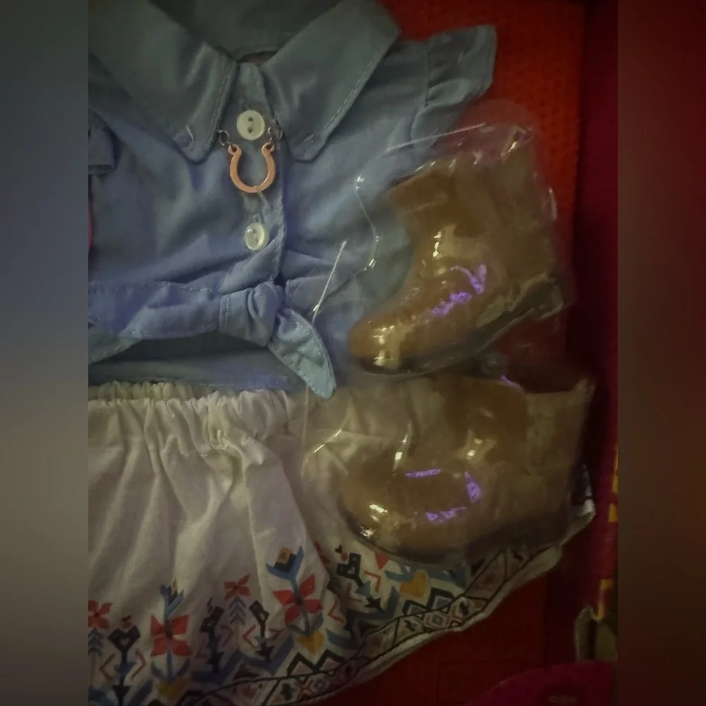 Our generation for American Girl doll cowgirl western lucky horseshoe outfit NEW